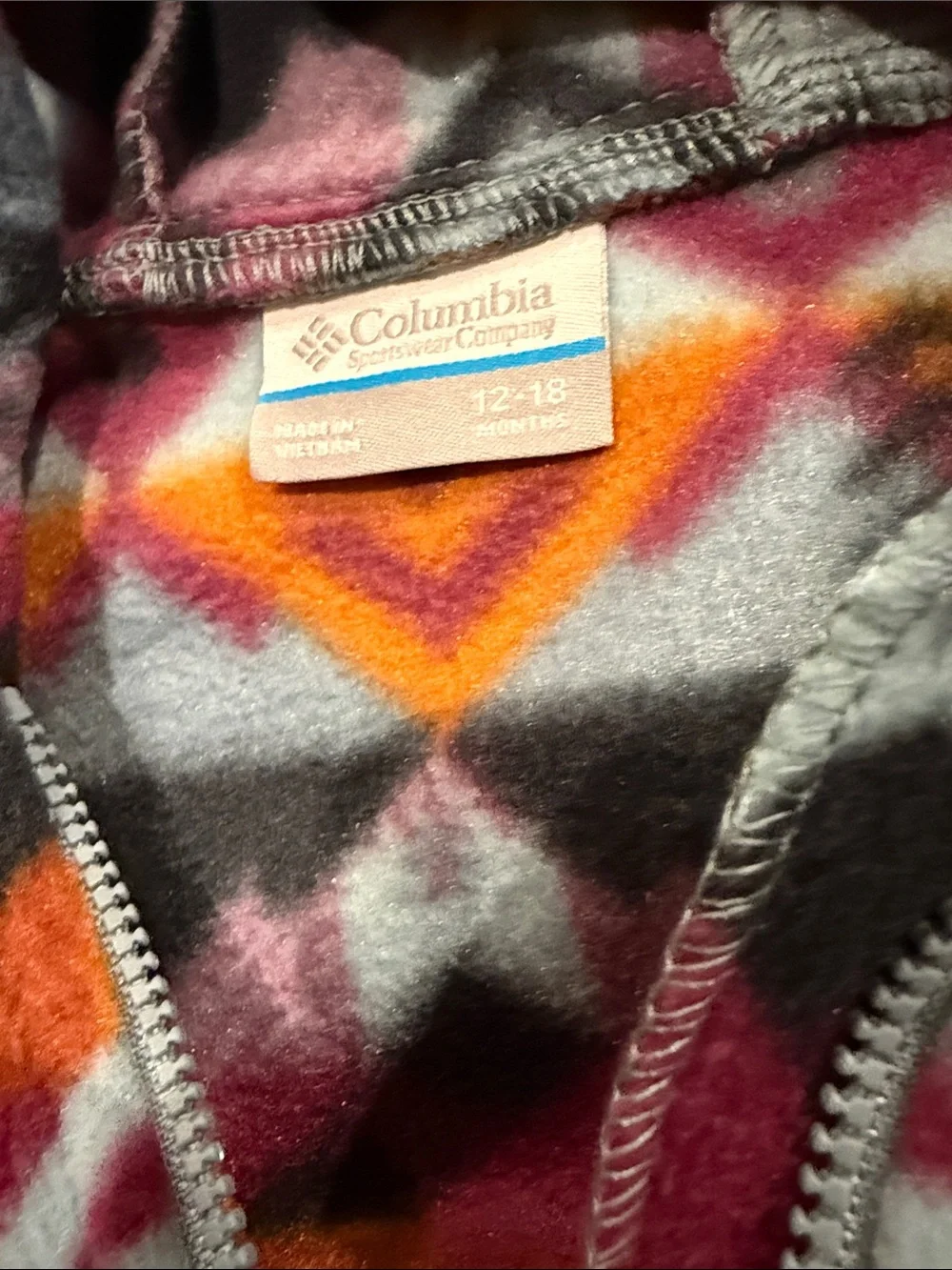 Columbia Kids' Hooded Fleece One-Piece - Multicolor Aztec